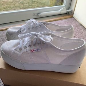 Superga platform sneaker size 8